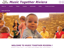 Tablet Screenshot of musictogetherriviera.com